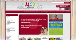 Desktop Screenshot of maxpetfood.dk